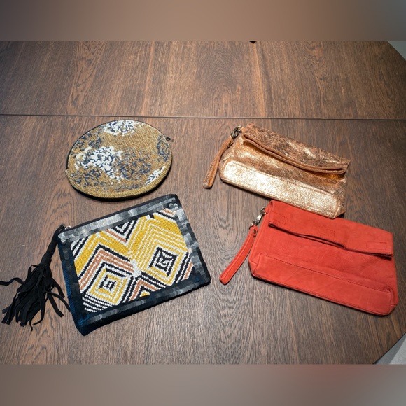 Four Anthropologie clutches - 2  jasper & jeera 2 miss Albright - Picture 2 of 4